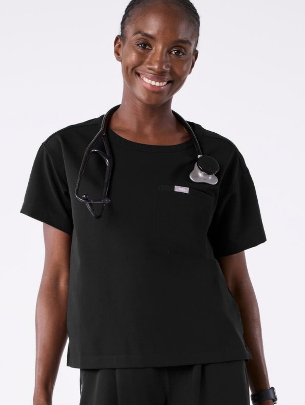 Cabral Small Relaxed Crew neck Scrub Top